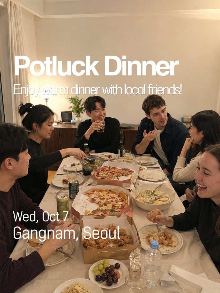 LST event 10/7(Wed) Potluck Night with Korean friends! 